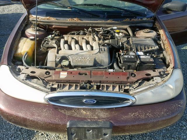 1FAFP66L5YK113538 - 2000 FORD CONTOUR SE BURGUNDY photo 7