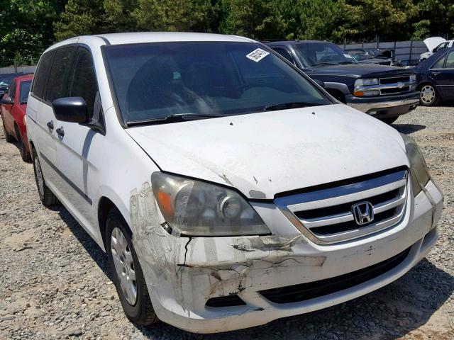 5FNRL382X6B081718 - 2006 HONDA ODYSSEY LX WHITE photo 1