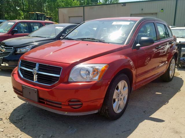 1B3HB48B07D109265 - 2007 DODGE CALIBER SX ORANGE photo 2