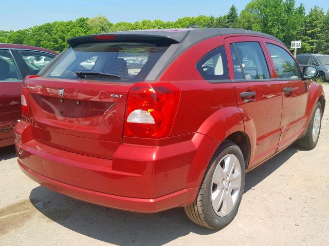 1B3HB48B07D109265 - 2007 DODGE CALIBER SX ORANGE photo 4