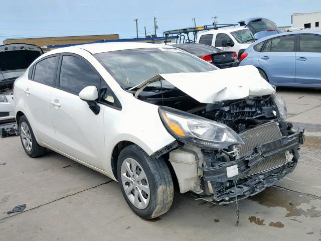 KNADM4A37F6495709 - 2015 KIA RIO LX WHITE photo 1