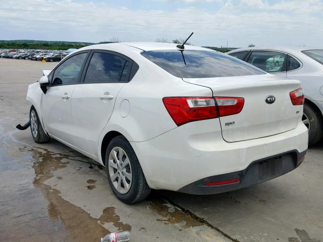 KNADM4A37F6495709 - 2015 KIA RIO LX WHITE photo 3