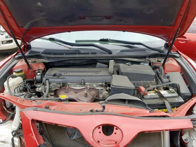 4T1BE46K17U043965 - 2007 TOYOTA CAMRY NEW RED photo 7