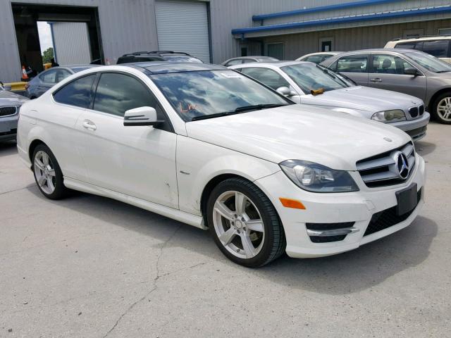 WDDGJ4HB6CF820616 - 2012 MERCEDES-BENZ C 250 WHITE photo 1