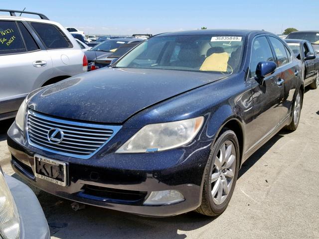 JTHBL46F985057765 - 2008 LEXUS LS 460 BLUE photo 2