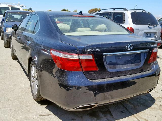 JTHBL46F985057765 - 2008 LEXUS LS 460 BLUE photo 3