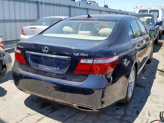 JTHBL46F985057765 - 2008 LEXUS LS 460 BLUE photo 4