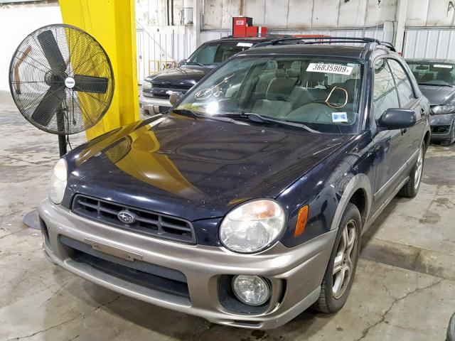 JF1GG68523G811166 - 2003 SUBARU IMPREZA OU BLUE photo 2