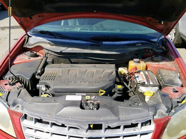 2C8GF68424R314184 - 2004 CHRYSLER PACIFICA RED photo 7