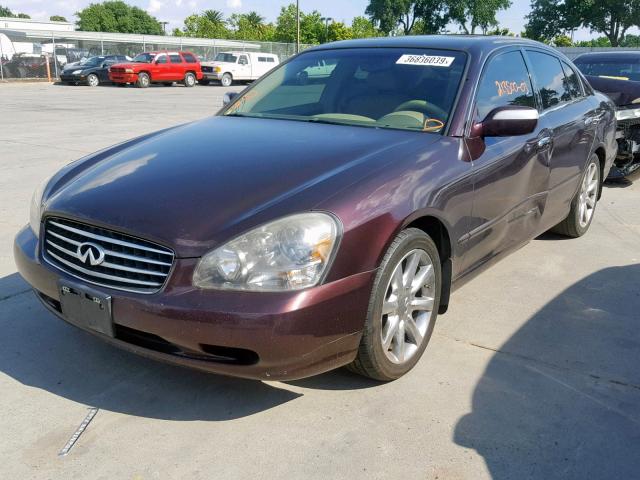 JNKBF01A83M101412 - 2003 INFINITI Q45 BURGUNDY photo 2