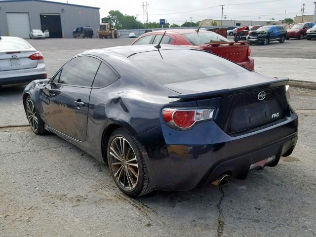 JF1ZNAA11E9702844 - 2014 TOYOTA SCION FR-S BLACK photo 3