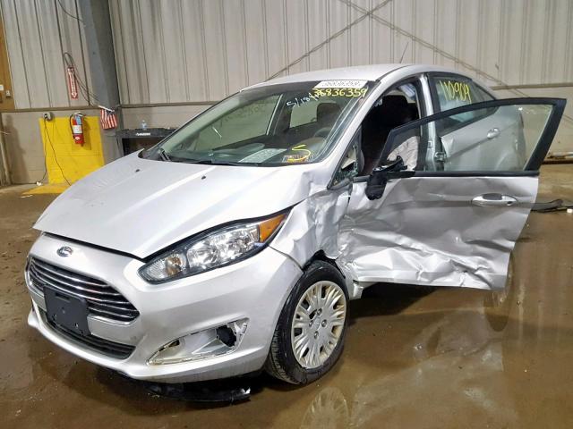 3FADP4AJ2EM148141 - 2014 FORD FIESTA S SILVER photo 2