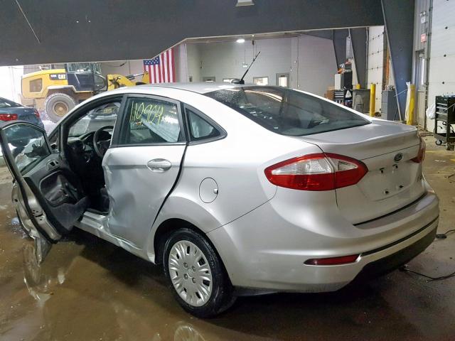 3FADP4AJ2EM148141 - 2014 FORD FIESTA S SILVER photo 3