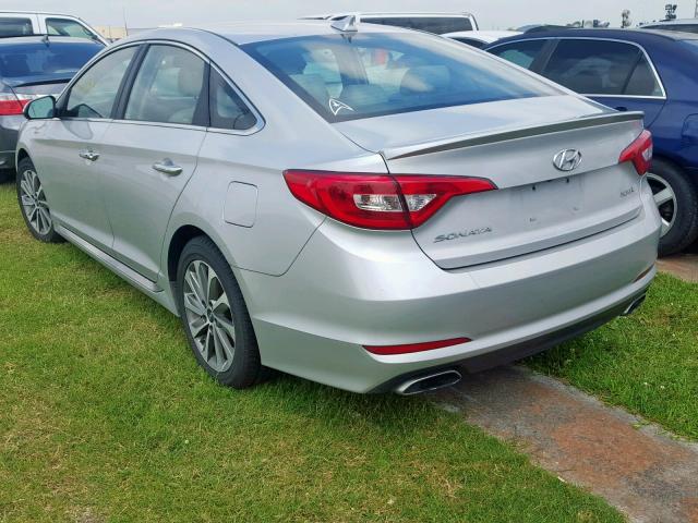 5NPE34AF4GH340580 - 2016 HYUNDAI SONATA SPO SILVER photo 3