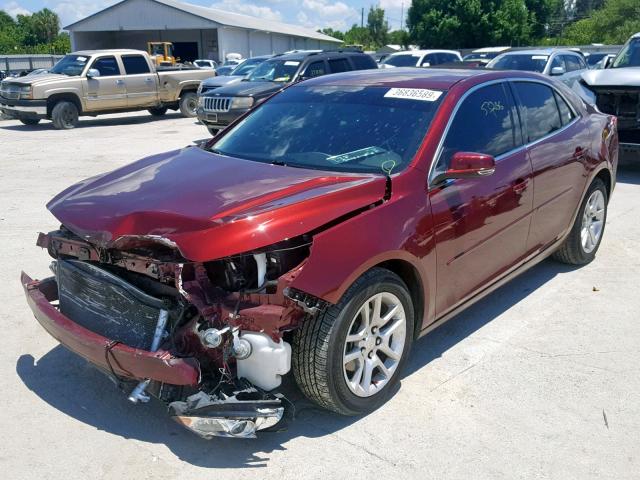 1G11C5SL1FF302685 - 2015 CHEVROLET MALIBU 1LT MAROON photo 2
