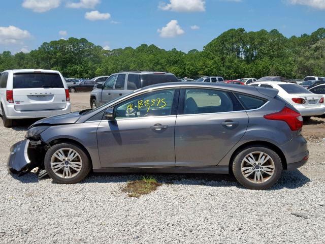 1FAHP3M23CL478711 - 2012 FORD FOCUS SEL GRAY photo 9