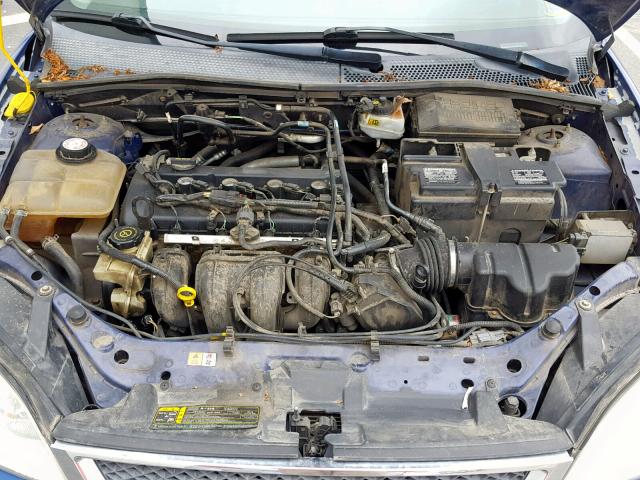 1FAFP34NX6W172254 - 2006 FORD FOCUS ZX4 BLUE photo 7