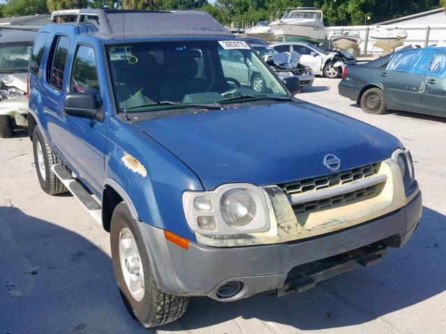 5N1ED28TX2C541526 - 2002 NISSAN XTERRA XE BLUE photo 1