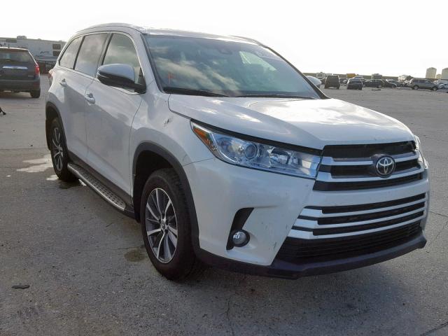 5TDKZRFH8KS553995 - 2019 TOYOTA HIGHLANDER WHITE photo 1