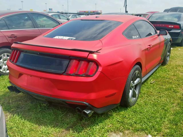 1FA6P8CF3G5267009 - 2016 FORD MUSTANG GT RED photo 4