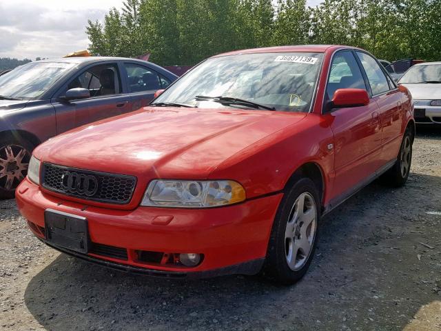 WAUED28D2XA279420 - 1999 AUDI A4 2.8 QUA RED photo 2