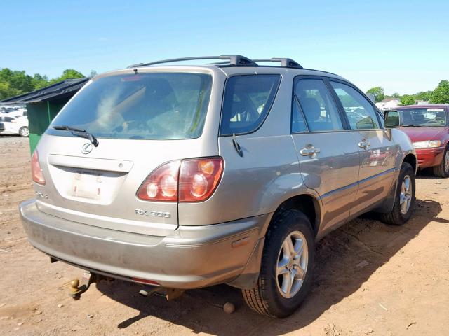 JT6GF10U3Y0064994 - 2000 LEXUS RX 300 GOLD photo 4