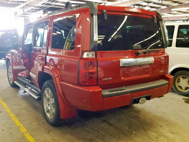 1J4RG5GTXAC114713 - 2010 JEEP COMMANDER 红色 照片 3
