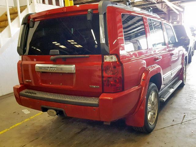 1J4RG5GTXAC114713 - 2010 JEEP COMMANDER 红色 照片 4