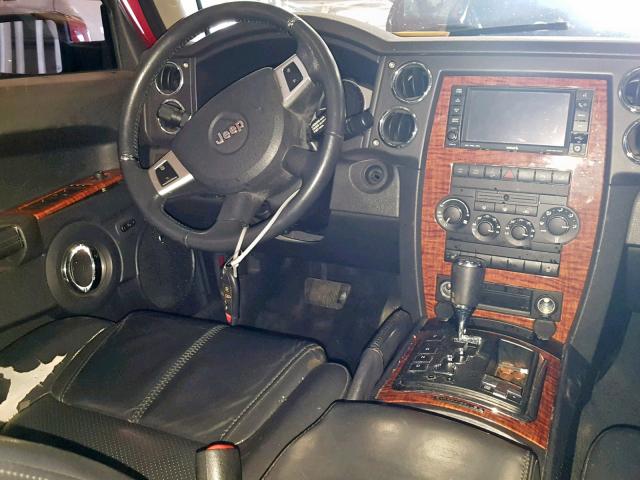 1J4RG5GTXAC114713 - 2010 JEEP COMMANDER 红色 照片 9