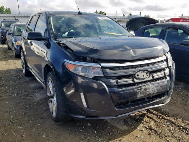 2FMDK4AK2CBA30666 - 2012 FORD EDGE SPORT BLACK photo 1