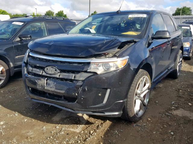 2FMDK4AK2CBA30666 - 2012 FORD EDGE SPORT BLACK photo 2