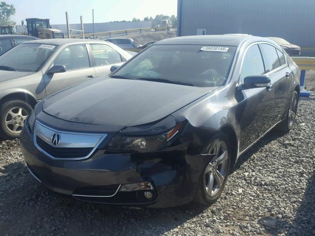 19UUA8F78DA009080 - 2013 ACURA TL ADVANCE BLACK photo 2