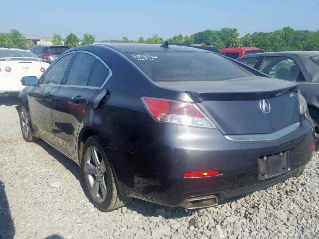 19UUA8F78DA009080 - 2013 ACURA TL ADVANCE BLACK photo 3