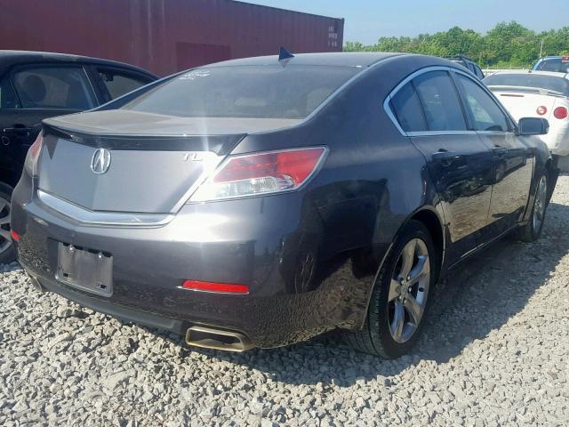 19UUA8F78DA009080 - 2013 ACURA TL ADVANCE BLACK photo 4