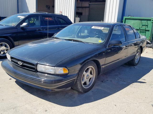 1G1BL52P0SR153315 - 1995 CHEVROLET IMPALA  SS BLACK photo 2