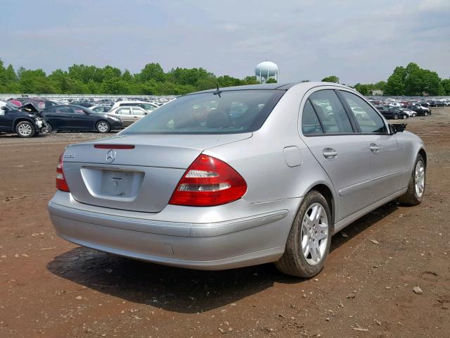 WDBUF65J43A157032 - 2003 MERCEDES-BENZ E 320 SILVER photo 4