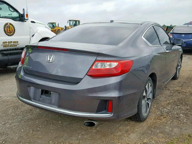 1HGCT1B87DA023287 - 2013 HONDA ACCORD EXL GRAY photo 4