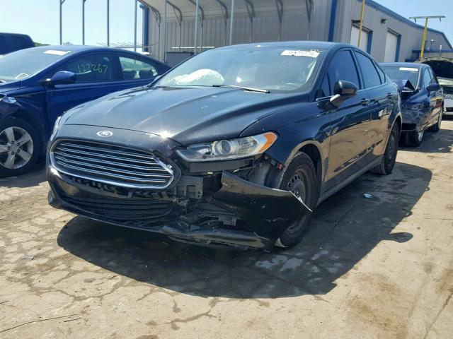 3FA6P0G73DR372193 - 2013 FORD FUSION S BLACK photo 2