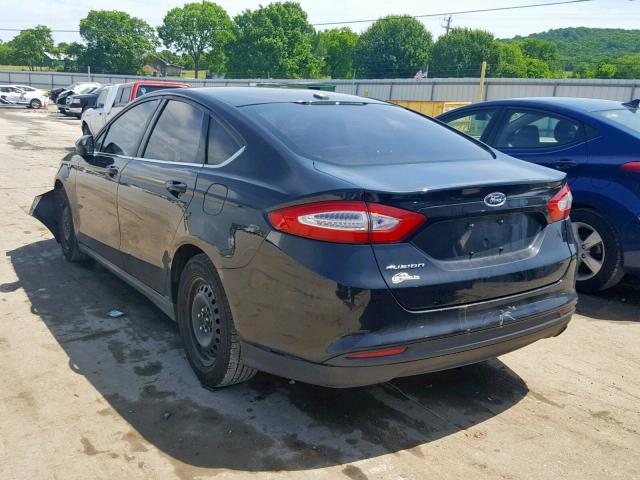 3FA6P0G73DR372193 - 2013 FORD FUSION S BLACK photo 3