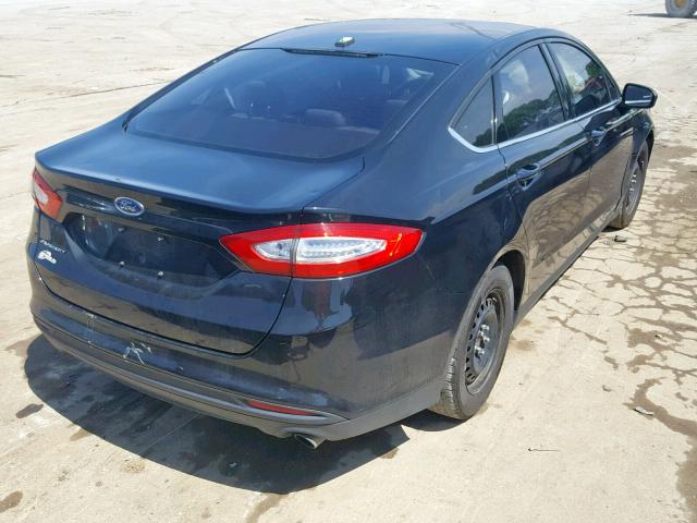 3FA6P0G73DR372193 - 2013 FORD FUSION S BLACK photo 4