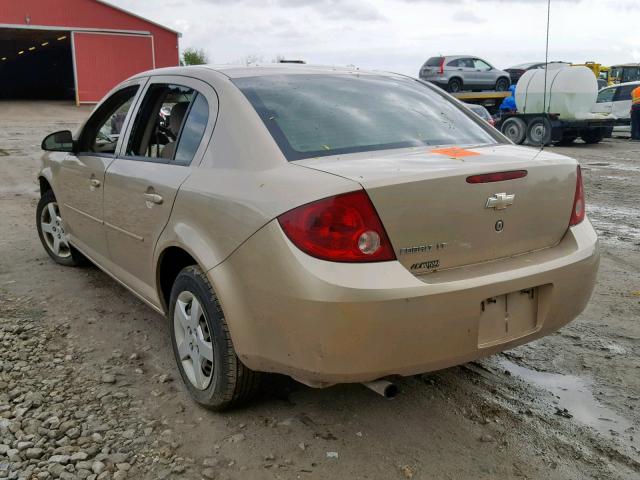 1G1AL55FX77230578 - 2007 CHEVROLET COBALT LT GOLD photo 3