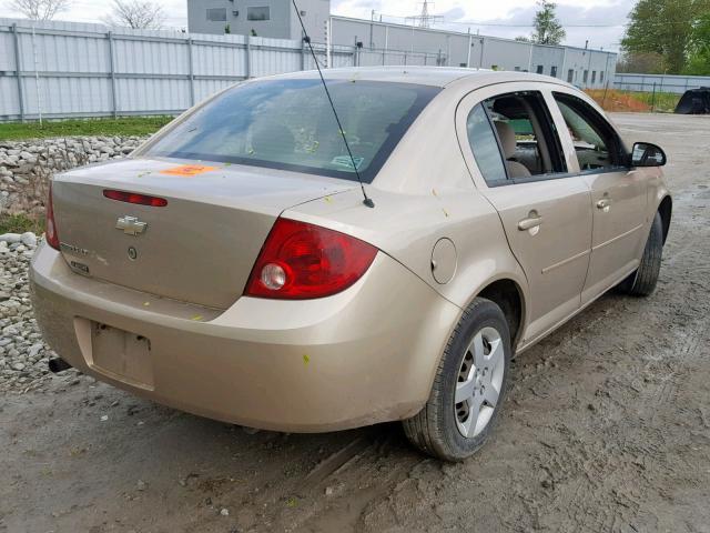 1G1AL55FX77230578 - 2007 CHEVROLET COBALT LT GOLD photo 4