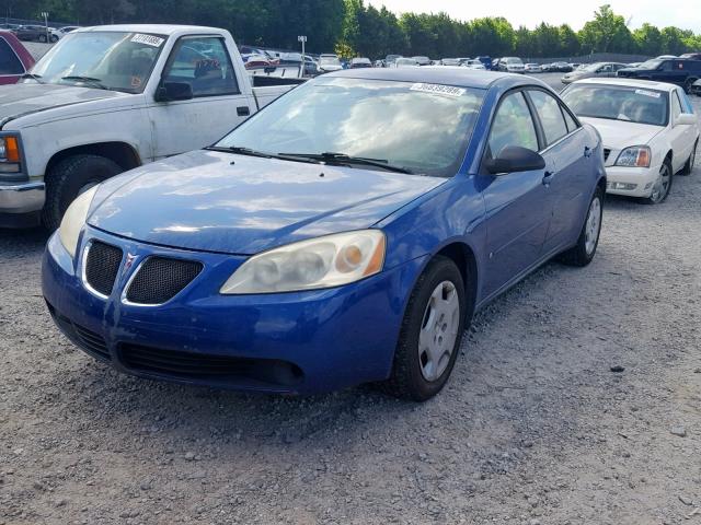 1G2ZF58B674190838 - 2007 PONTIAC G6 VALUE L BLUE photo 2