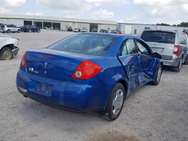 1G2ZF58B674190838 - 2007 PONTIAC G6 VALUE L BLUE photo 4