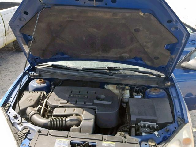 1G2ZF58B674190838 - 2007 PONTIAC G6 VALUE L BLUE photo 7