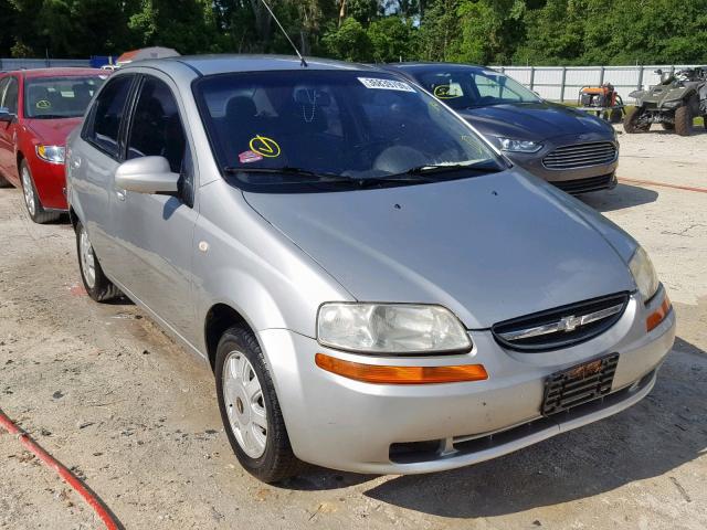 KL1TG52645B310629 - 2005 CHEVROLET AVEO LT SILVER photo 1