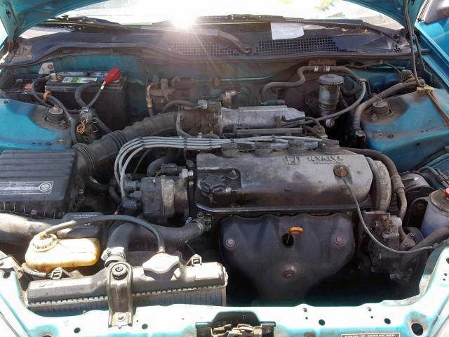 2HGEH2468RH522586 - 1994 HONDA CIVIC DX BLUE photo 7