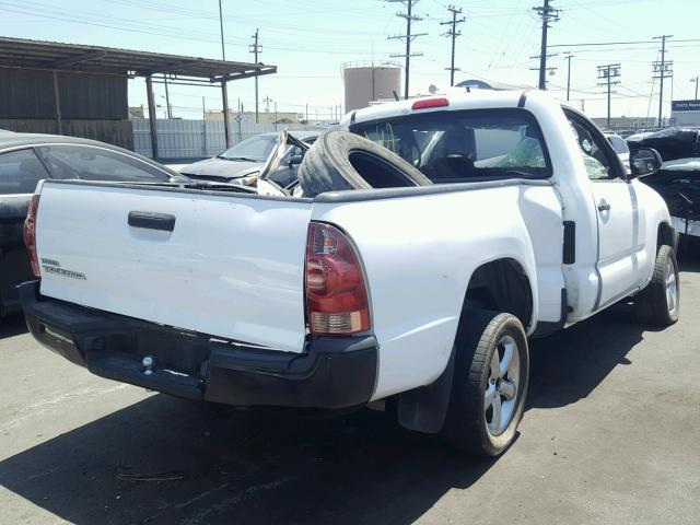 5TFNX4CN0CX010068 - 2012 TOYOTA TACOMA WHITE photo 4