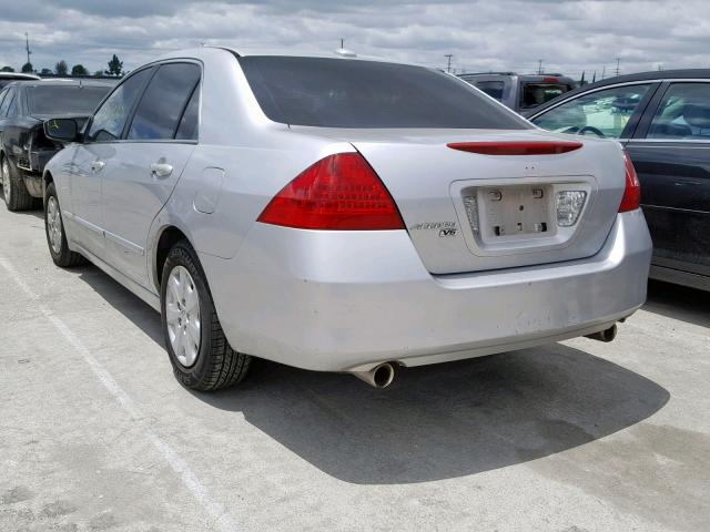 1HGCM66826A034091 - 2006 HONDA ACCORD EX SILVER photo 3