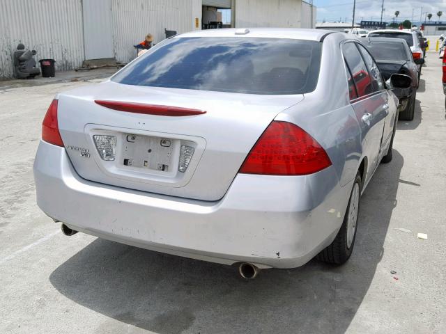 1HGCM66826A034091 - 2006 HONDA ACCORD EX SILVER photo 4